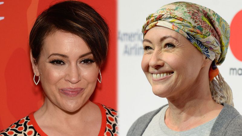Alyssa Milano Supports Shannon Doherty