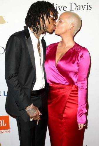 Red-Carpet Kiss Of Amber Rose And Wiz Khalifa
