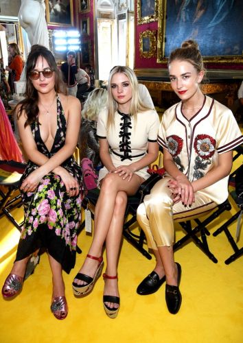 See Style Of Stella Banderas, Dakota Johnson and Grace Johnson At Gucci Cruise 2018 Show