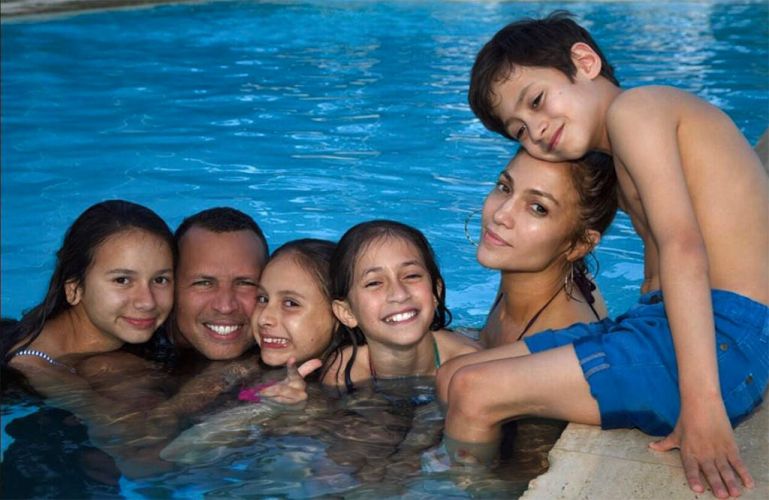Jennifer Lopez, Alex Rodriguez And Their Children