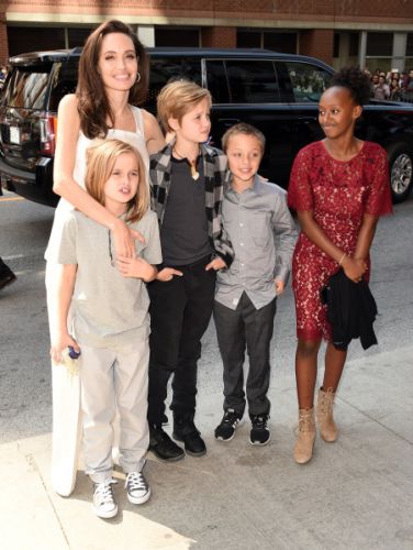 Family Fun! Angelina Jolie Steps Out with 5 of Her 6 Kids to the Toronto Film Festival