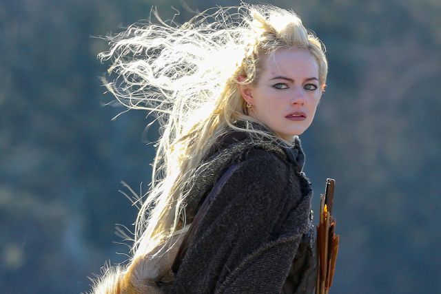 Emma Stone turned into an elven archer on the set of the series
