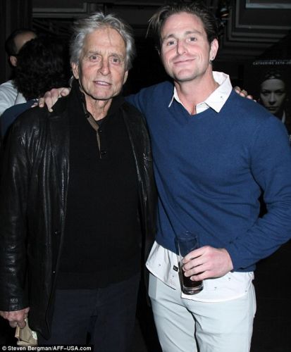Michael Douglas And Son Cameron Attend A Film Debut 