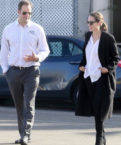 Angelina Jolie went for a walk with a karate coach