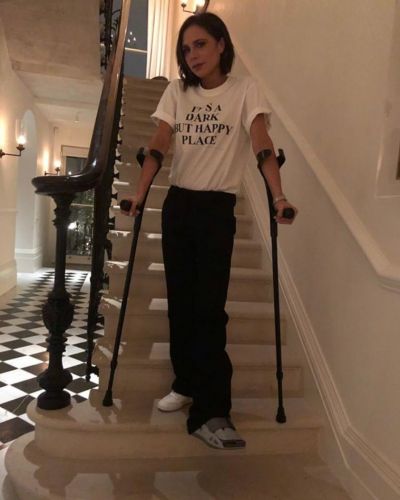 Victoria Beckham broke her leg
