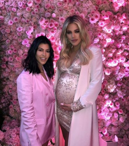Pink paradise: pregnant Khloe Kardashian established a grand-scene party in a sister's circle