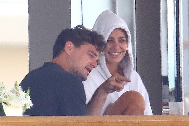 Leonardo DiCaprio and Camille Morrone on vacation