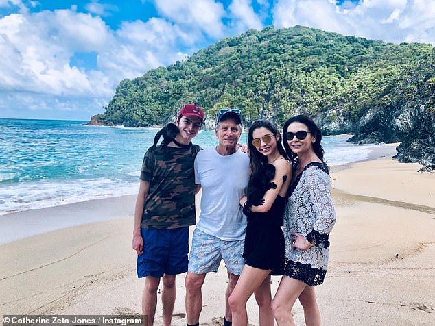 Catherine Zeta-Jones held a New Year in Cuba