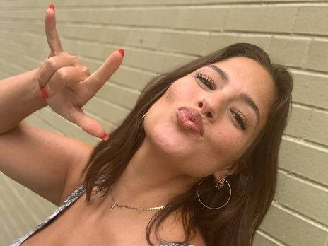 Pregnant Ashley Graham danced in a leopard mini dress