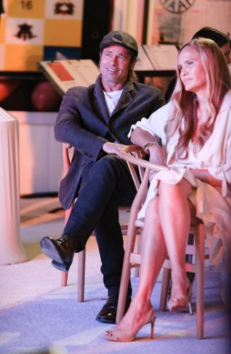 Brad Pitt appeared in public with a mysterious girl