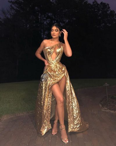 Kylie Jenner appeared in a revealing dress