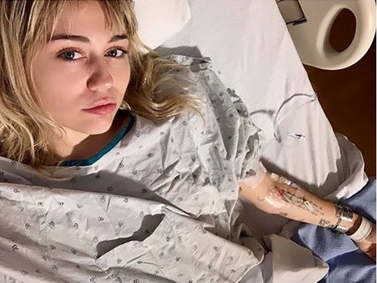 Miley Cyrus in the hospital