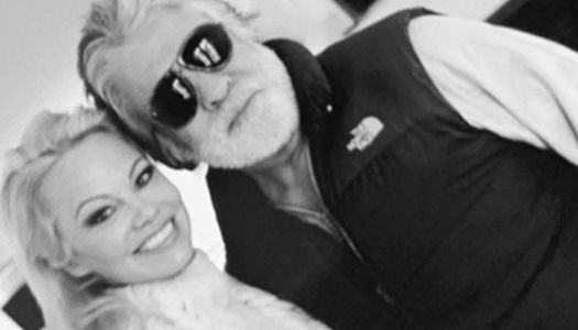 Pamela Anderson posted a photo with her 74-year-old husband