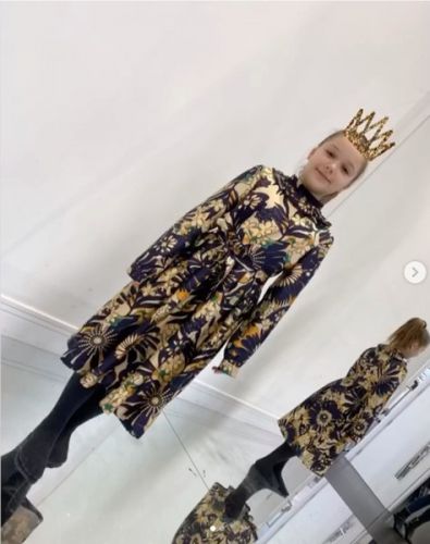 Victoria Beckham dressed her daughter in a cost dress
