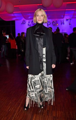 Cate Blanchett in a fringe skirt at Berlinale