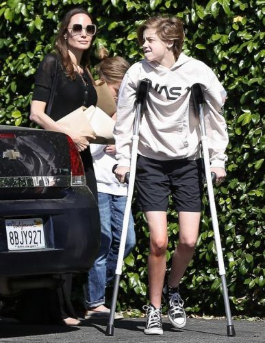 Angelina Jolie with children went shopping