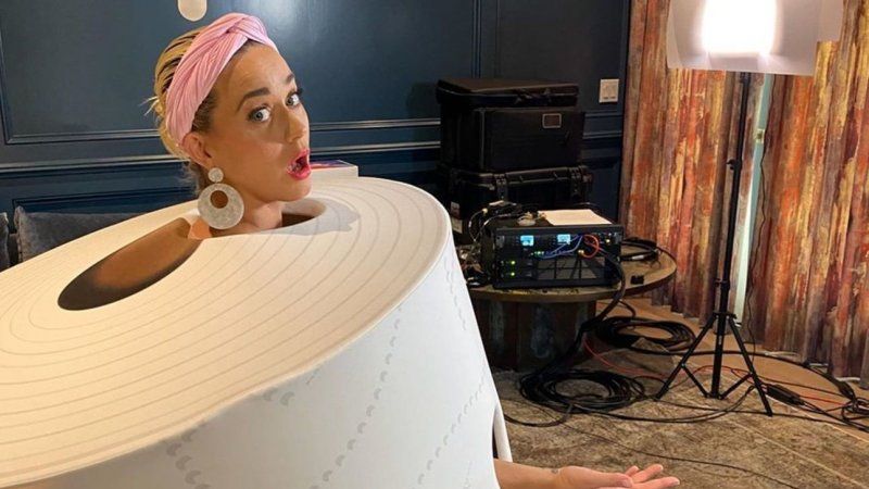 Katy Perry turned into a fun toilet paper