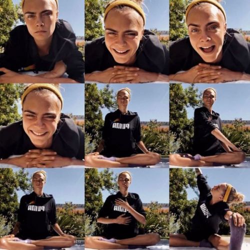 What does Cara Delevingne do in quarantine?