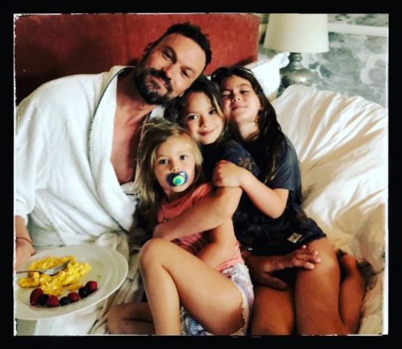 Brian Austin Green spent the weekend with the kids