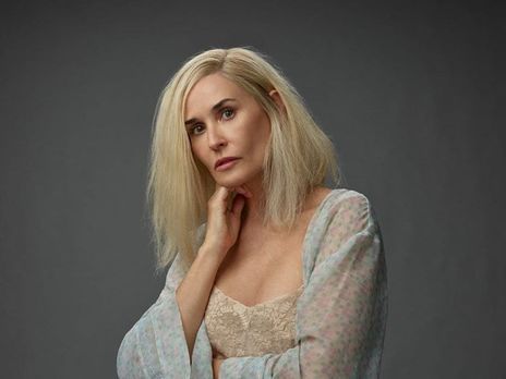 Demi Moore turned blonde