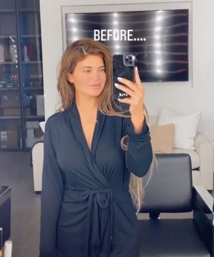Kylie Jenner showed a face without makeup