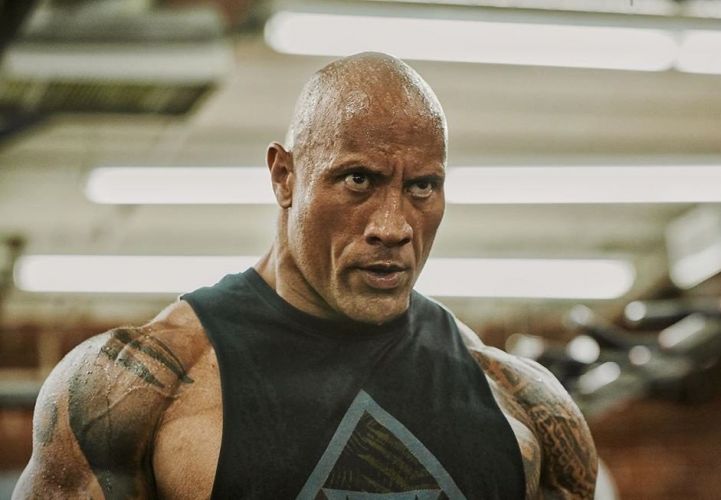 Dwayne Johnson showed his injury