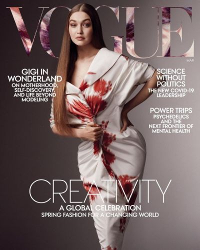 Gigi Hadid graced the cover of Vogue for the first time since giving birth to her daughter