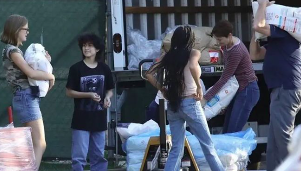Jennifer Lopez and Ben Affleck spent the weekend with their kids